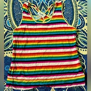 Kids Rainbow Striped Tank Top